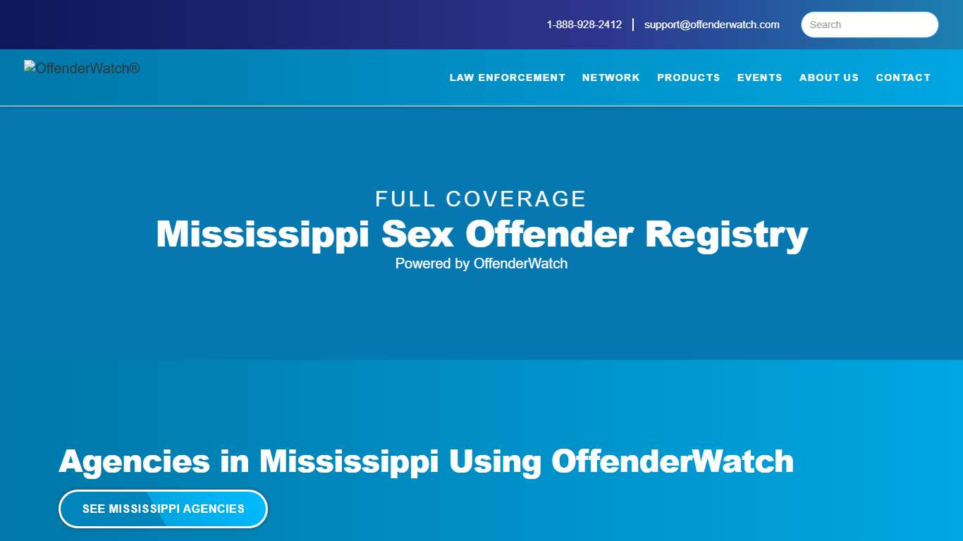 Mississippi Sex Offender Registry | OffenderWatch Network